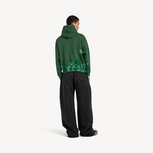 paint splatter medium fit hoodie