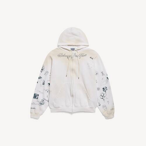 classic ink zip-up hoodie
