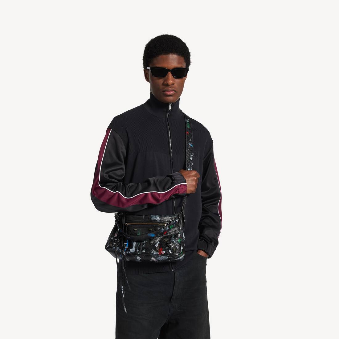 Men's Le City Moto Small in Black/multicolor | Balenciaga Latvia EN - Image 8