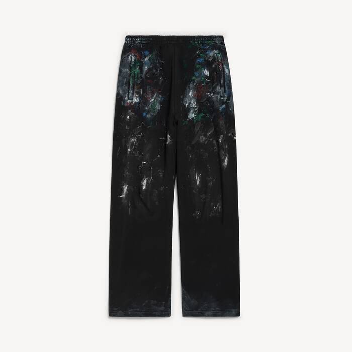 Uomo's Pantaloni Da Jogging Baggy Painter's Shirt in Nero - Uomo | Balenciaga Italia IT - Image 2