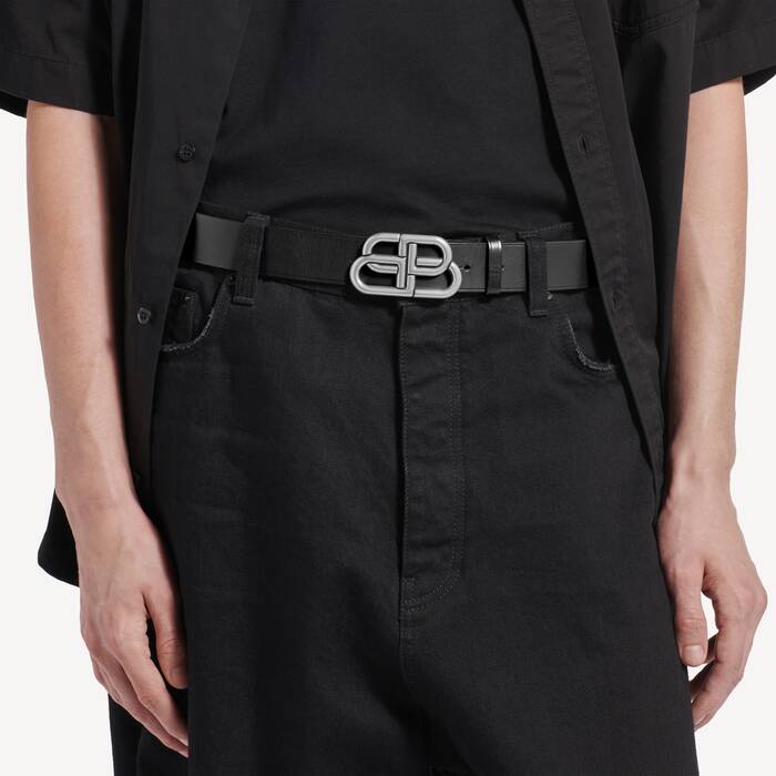 Cinto Bb Grande in Preto | Balenciaga Brasil PT - Image 2