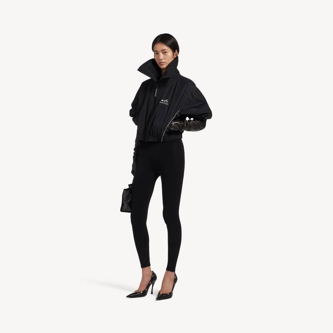 Women's Bodies Tracksuit Jacket in Black | Balenciaga Austria EN - Image 2