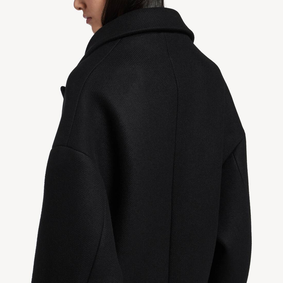 Cappotto Stola Maxi  da Donna in Nero | Balenciaga Italia IT - Image 6