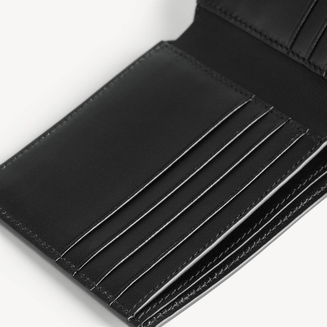 Portefeuille Pli&eacute; Carr&eacute; Le City pour Homme en Noir | Balenciaga France FR - Image 4