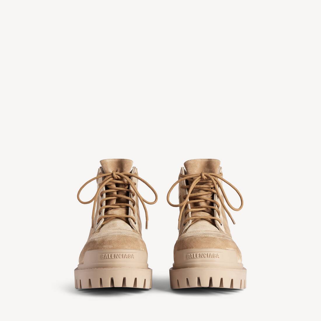 Women's Combat Strike Low Boot in Sand | Balenciaga United Kingdom EN - Image 2