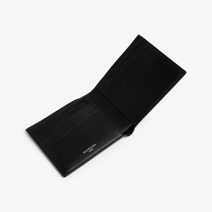 Men's Cash Square Folded Wallet in Black/multicolor - Men | Balenciaga Netherlands EN - Image 3