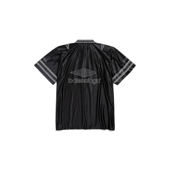 3b football v-neck t-shirt oversized