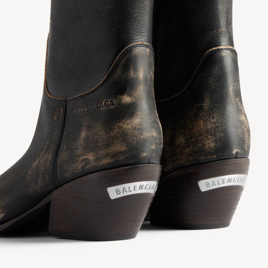 여성 멤피스 부티 블랙/베이지 | 발렌시아가 대한민국 KO - Image 3