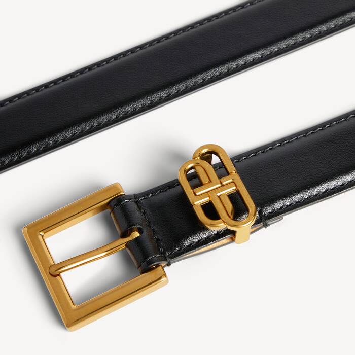 Women's Bb Loop Belt in Black - Women | Balenciaga United Kingdom EN - Image 3