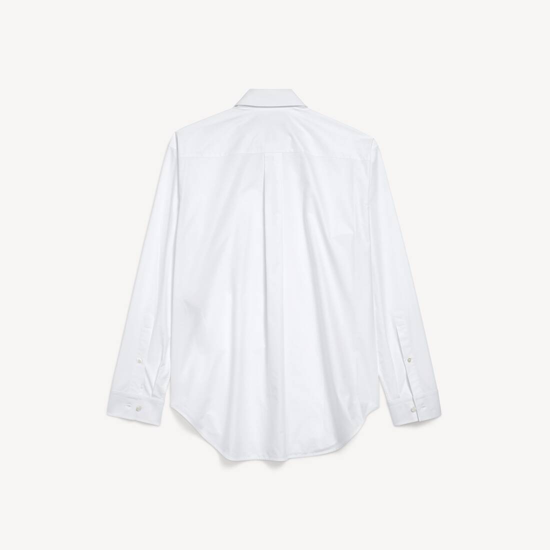 Men's Regular Fit Shirt in White | Balenciaga Czech Republic EN - Image 2