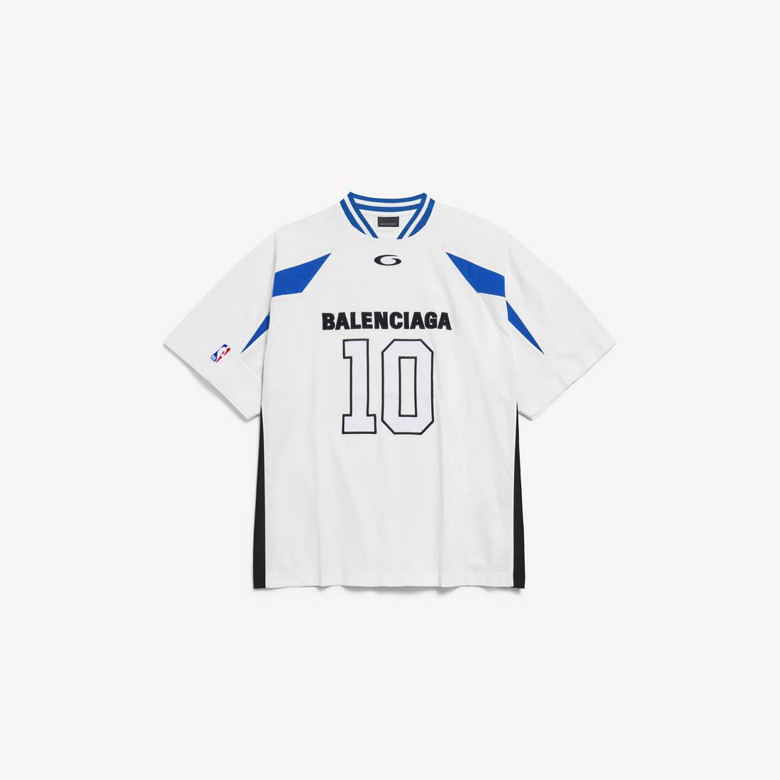 Balenciaga Nba Collaboration T shirt Oversize Pour Homme En Blanc balenciaga-nba-collaboration-t-shirt-oversize-pour-homme-en-blanc