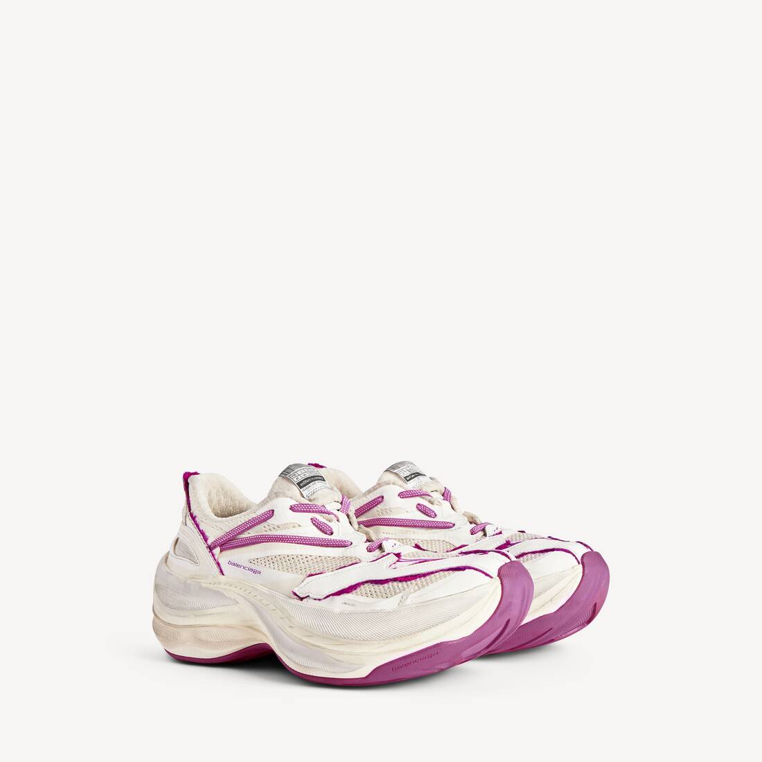 Sneaker Jet da Donna in Giallo Chiaro/rosa Fragola | Balenciaga Italia IT - Image 2