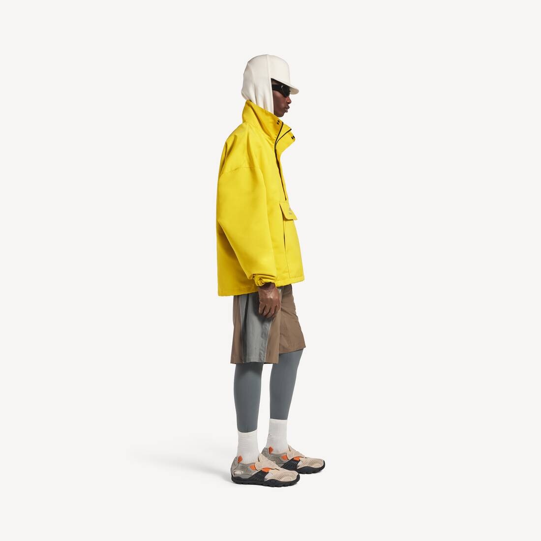 Men's Bodies Half-zip Jacket in Yellow | Balenciaga Sweden EN - Image 3