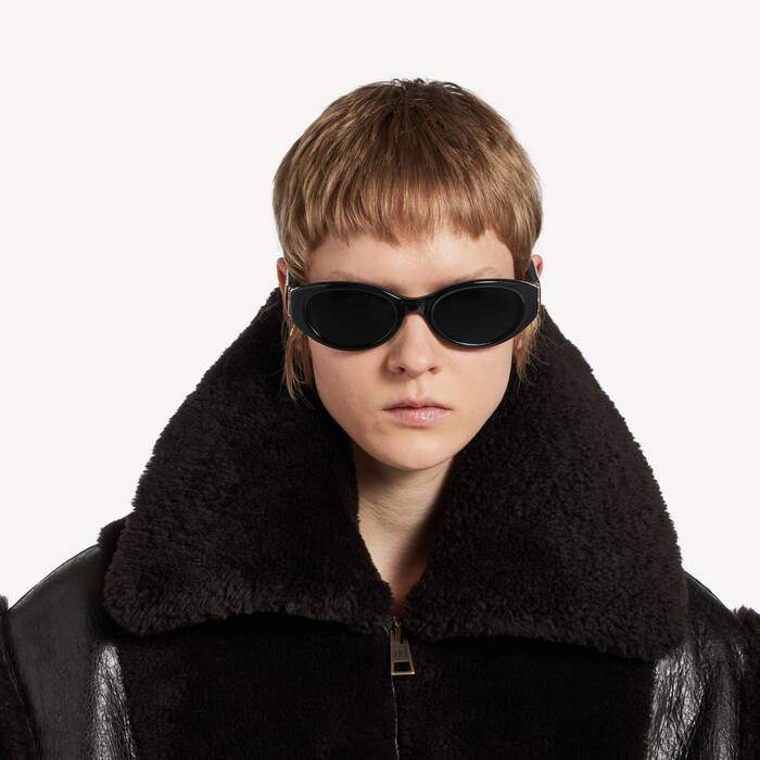 Women's Cosmo Round Af Sunglasses in Black - Women | Balenciaga United Kingdom EN - Image 2