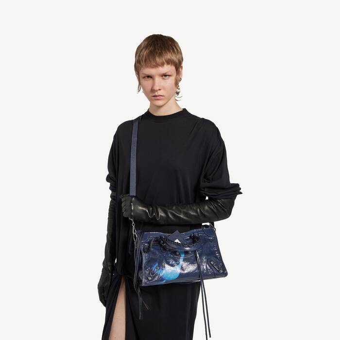 Women's Le City Bag Small in Navy - Women | Balenciaga United States EN - Image 2