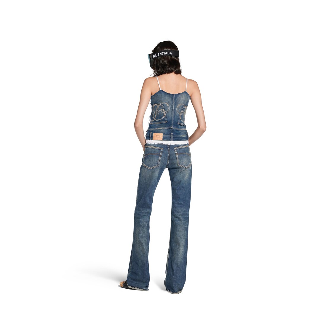 デニム・ジーパン BALENCIAGA FW25 SLIM FIT BOOTCUT (838692 TSWC4 5002) Balenciaga Dark blue Bootcut Slim Fit jeans | TheDoubleF