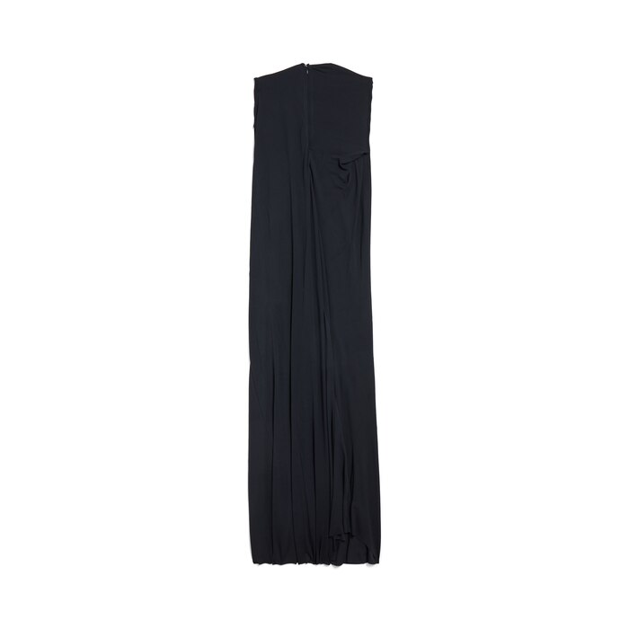 ワンピース BALENCIAGA Women Mid Skirts 725090TMO70 1000 BLACK Balenciaga Black High-Waisted Midi Large Skirt, Brand Size
