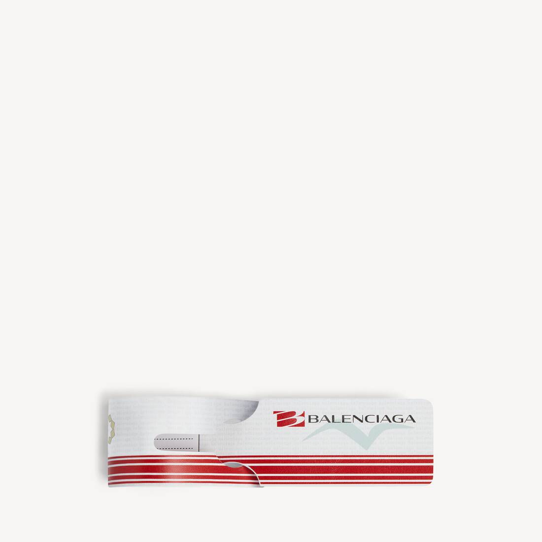 Charm/keychain Luggage Swing  in White/red | Balenciaga Qatar EN - Image 2