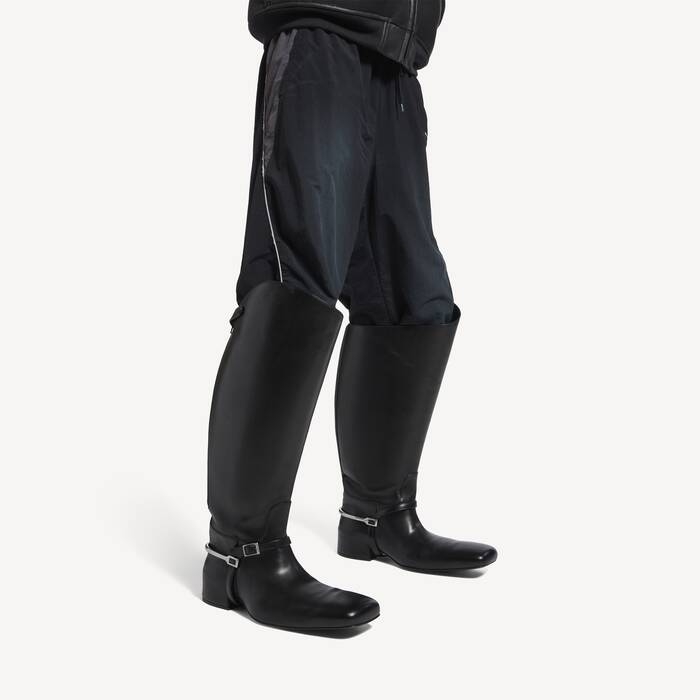 Botte Excavator Riding  pour Homme en Noir/argent - Homme | Balenciaga France FR - Image 3