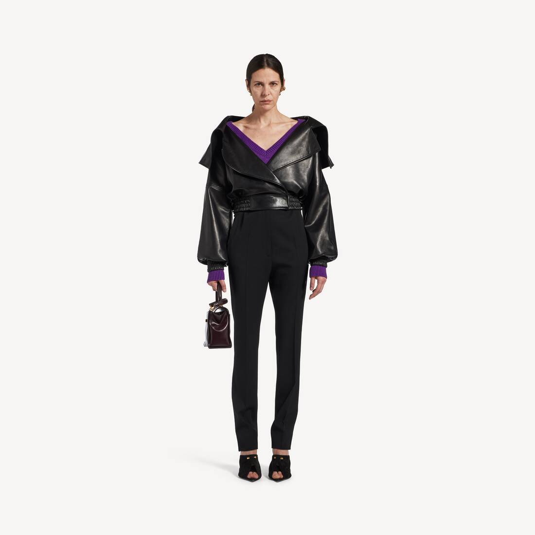 ブラック の ウィメンズ ラップカラーブルゾン  | Balenciaga 日本 JA - Image 2