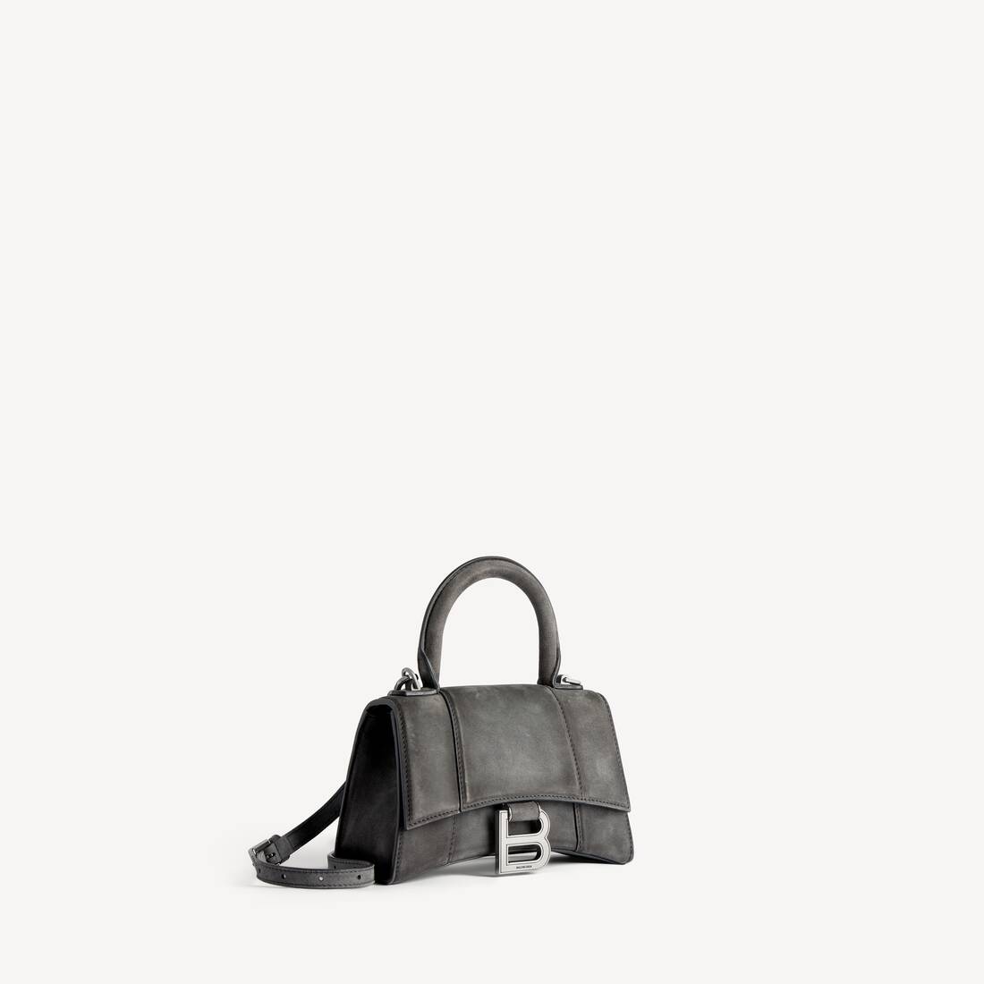 Sac &Agrave; Main Hourglass&nbsp;xs pour Femme en Gris Orage | Balenciaga Luxembourg FR - Image 2