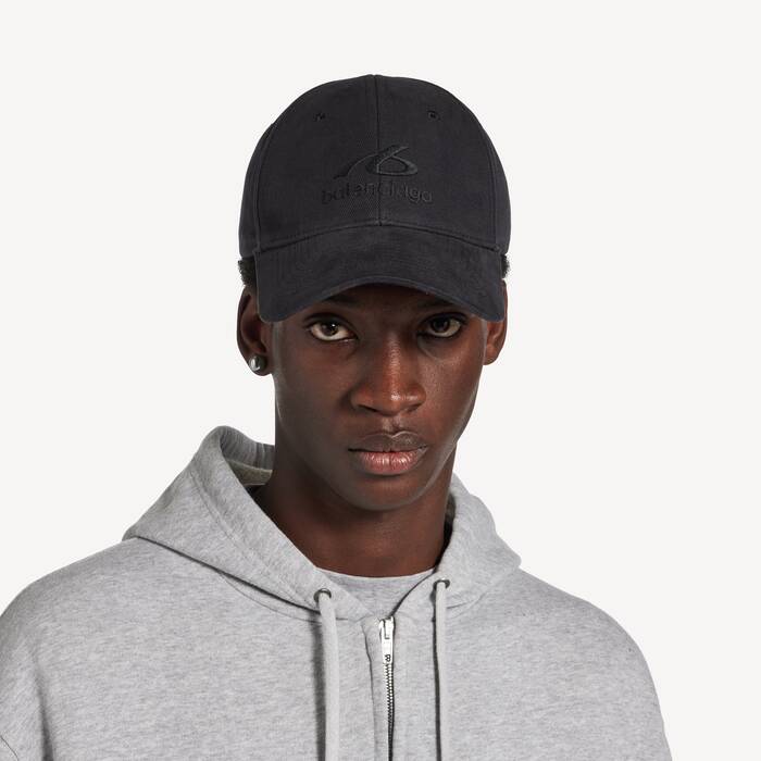 Bodies Cap  f&uuml;r Herren in Verwaschenes Schwarz - Herren | Balenciaga Deutschland DE - Image 2