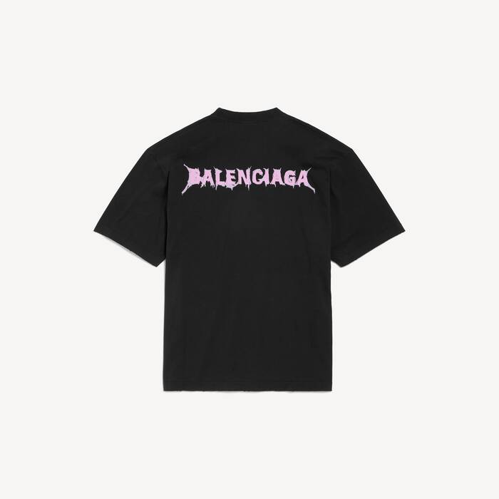 Homme's T-shirt Diy Balenciaga Back Fit Medium in Noir - Homme | Balenciaga Belgique FR - Image 2