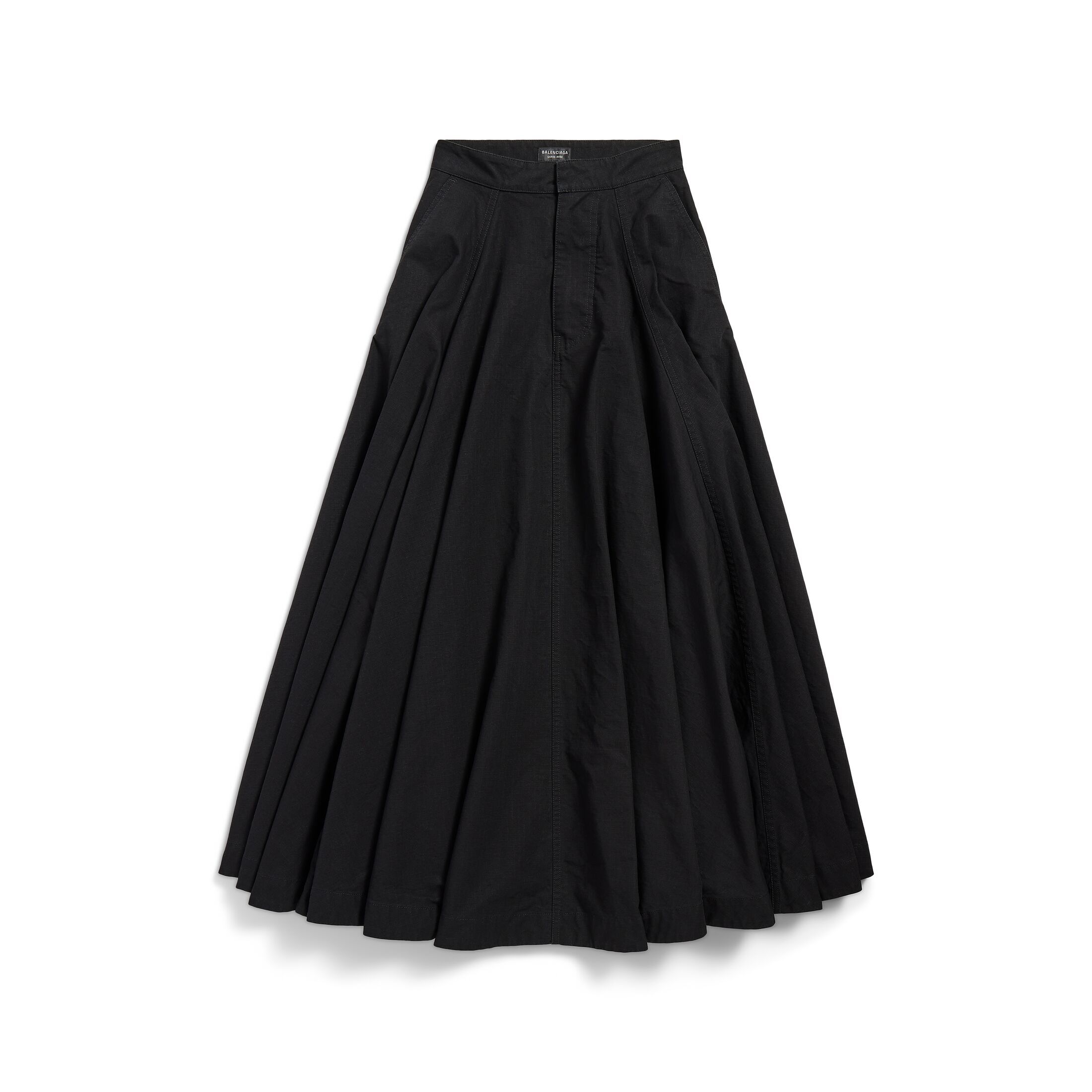 godet maxi skirt
