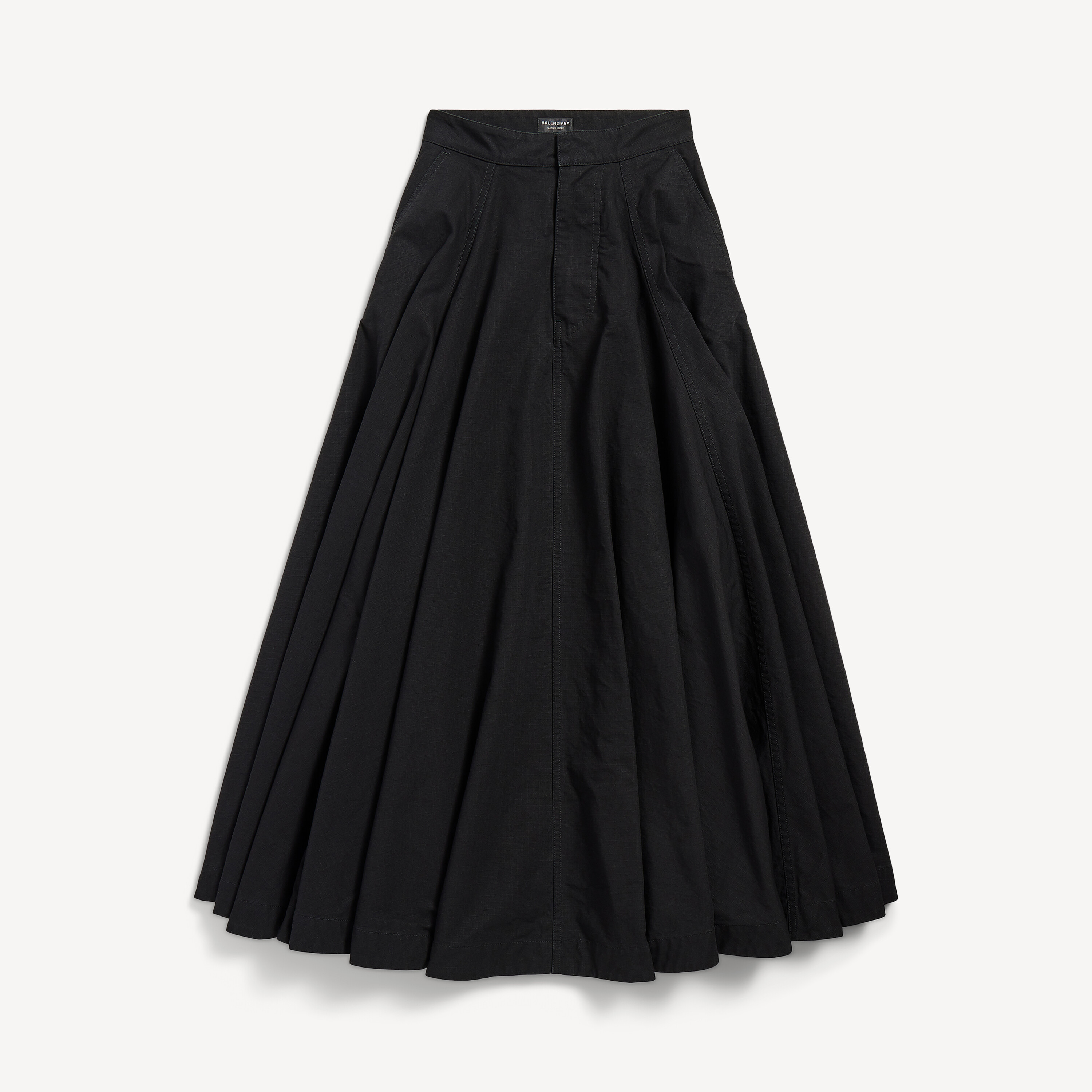 Godet maxi skirt