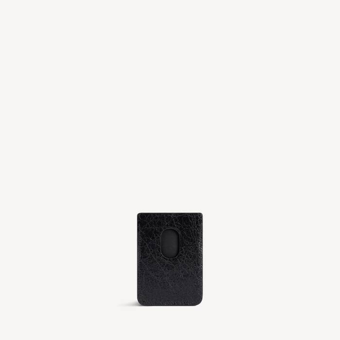Men's Monaco Magnet Card Holder in Black - Men | Balenciaga Slovakia (slovak Republic) EN - Image 2