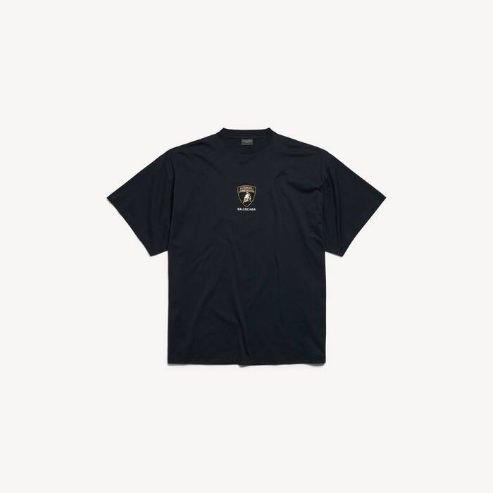 Balenciaga | Automobili Lamborghini Oversized-t-shirt f&uuml;r Herren in Verblasstes Schwarz - Herren | Balenciaga Deutschland DE - Image 1