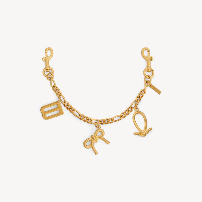 Women's Keychain Chain With Charms in Gold - Women | Balenciaga Singapore EN - Image 1