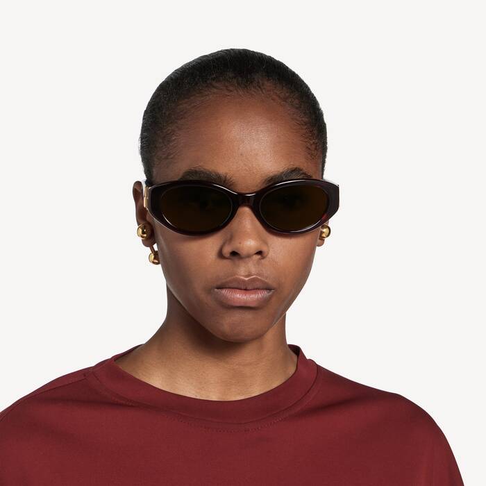 Women's Cosmo Round Af Sunglasses in Dark Brown Havana - Women | Balenciaga United Kingdom EN - Image 2