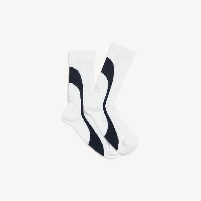 Men's Techwear Technical Socks in White/navy - Men | Balenciaga Australia EN - Image 2