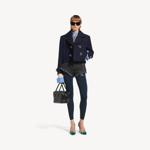 cropped peacoat