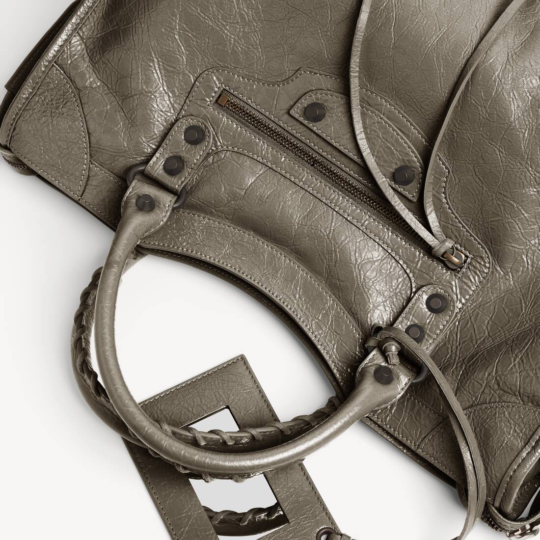 Women's Le City Bag Small in Army Green | Balenciaga United Kingdom EN - Image 6