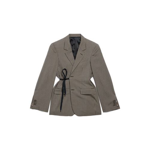 wrap tailored jacket