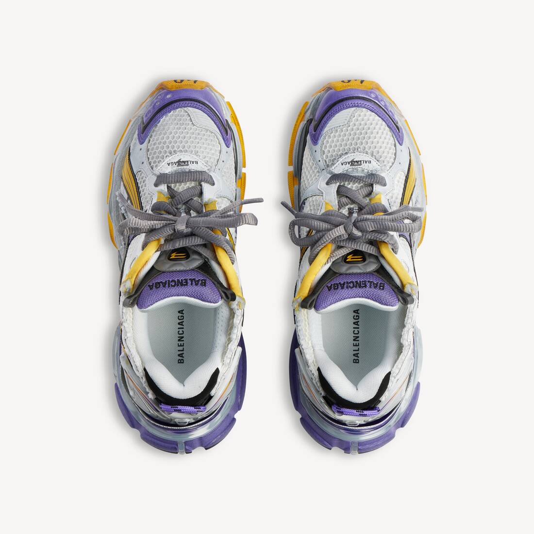 Zapatillas Runner para Hombre en Violeta/naranja/gris | Balenciaga Estados Unidos ES - Image 4