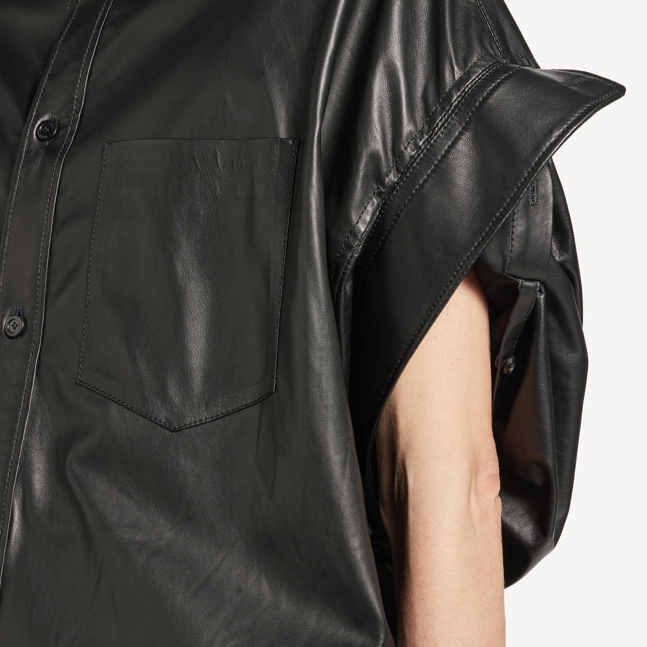 tucked sleeves shirt