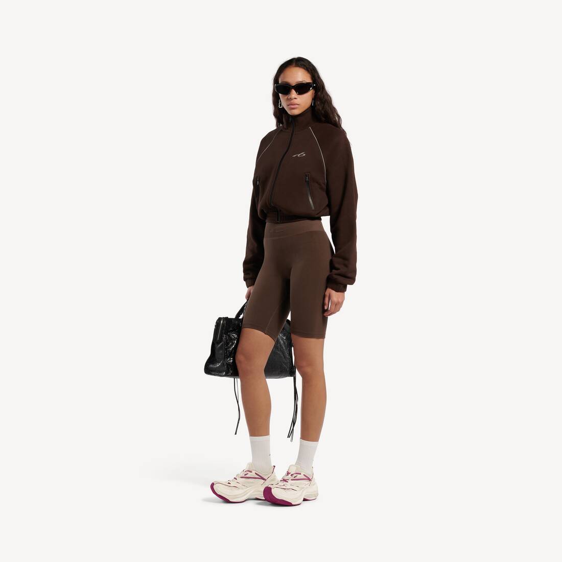Veste De Surv&ecirc;tement Techwear pour Femme en Moka | Balenciaga France FR - Image 2