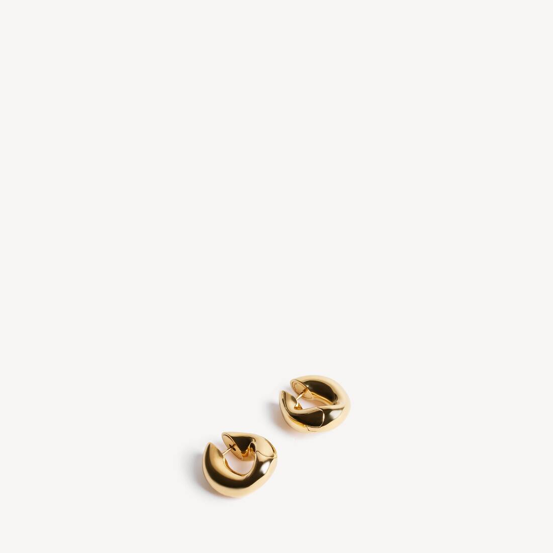Women's Eisa Xs Earrings in Shiny Gold | Balenciaga United States EN - Image 2
