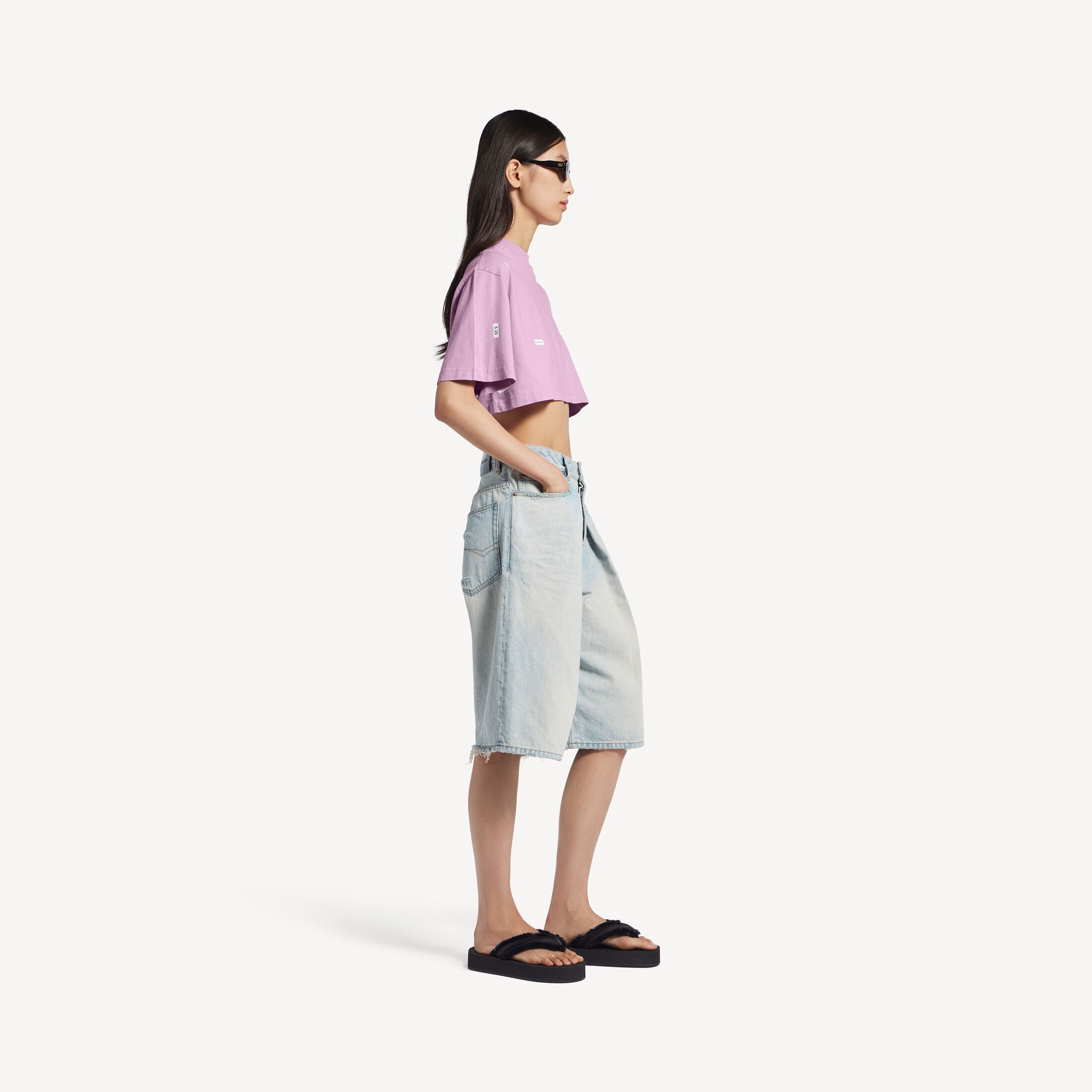 520 stickers cropped t-shirt