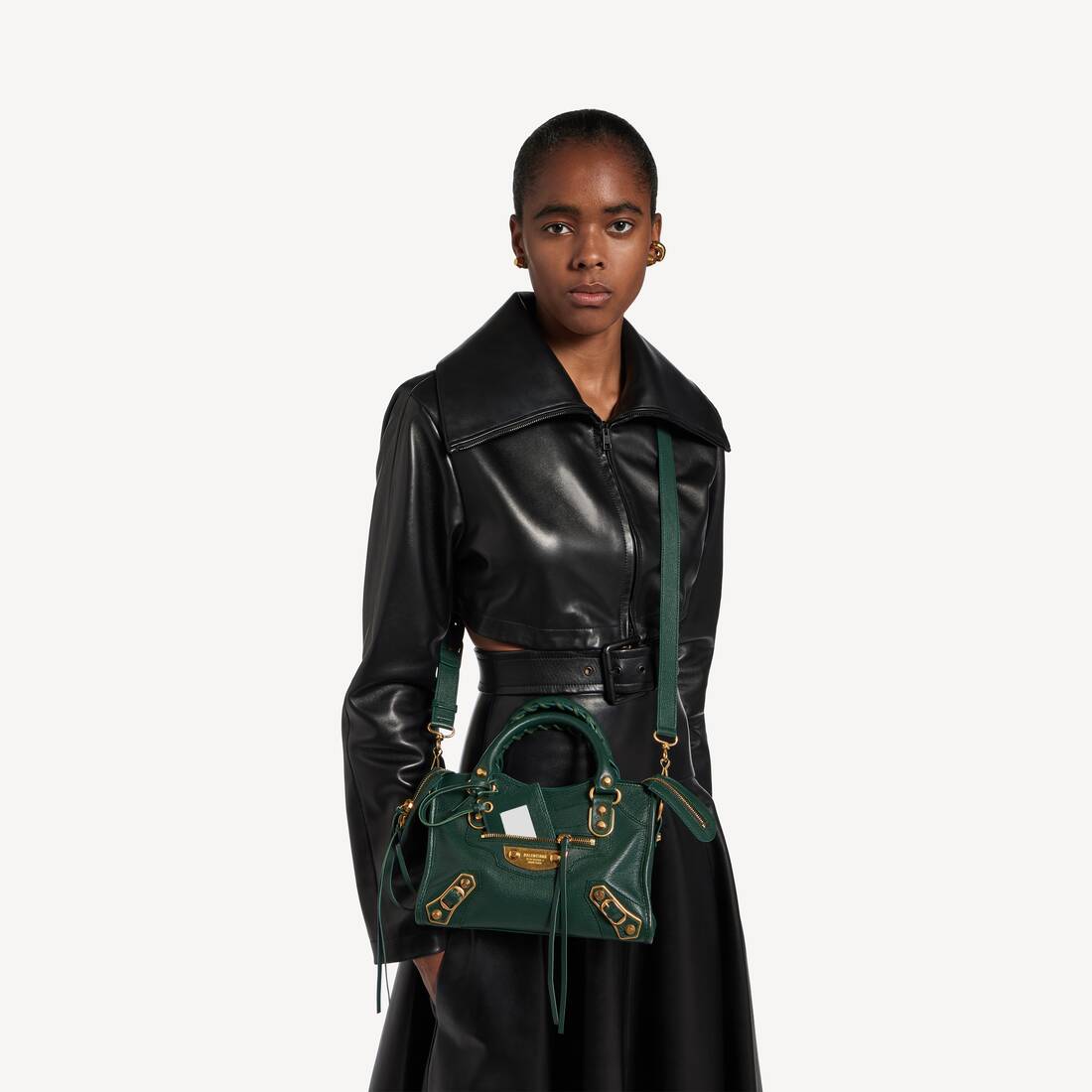 Bolso Le City Uptown Mini para Mujer en Verde Botella | Balenciaga Espa&ntilde;a ES - Image 8