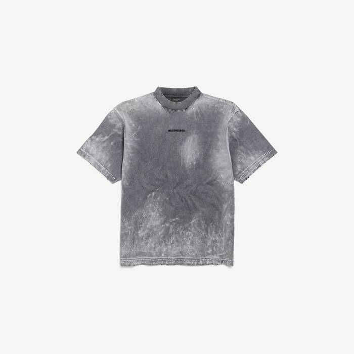 T-shirt Balenciaga Back Medium Fit da Uomo in Grigio - Uomo | Balenciaga Italia IT - Image 1