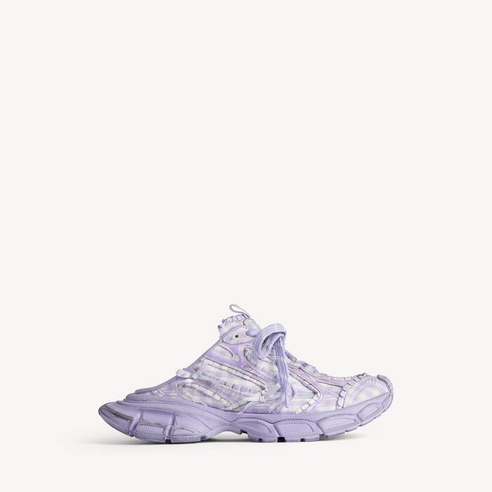 Women's 3xl Check Mule in Lilac - Women | Balenciaga Italy EN - Image 1