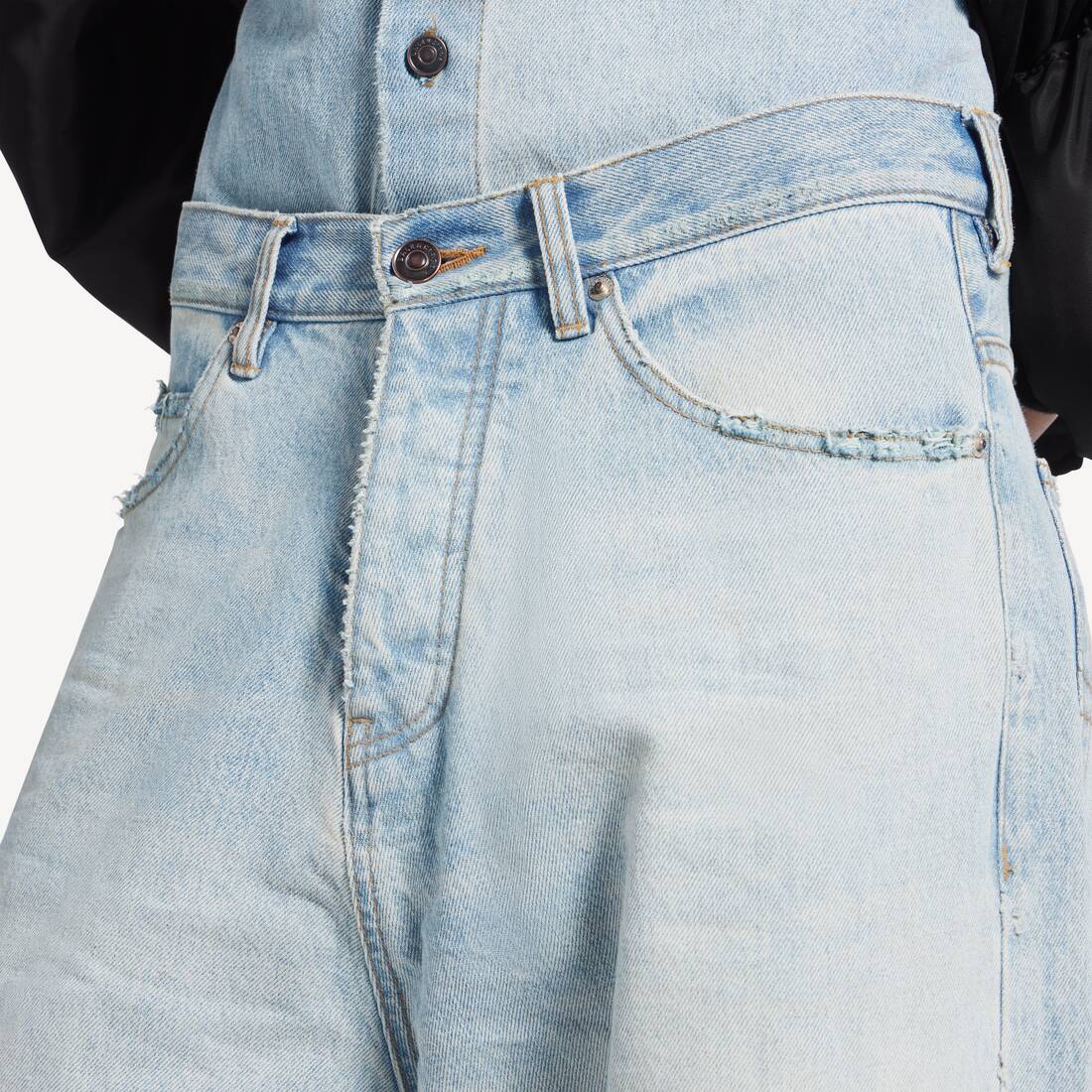 Men's Casual Pants in Light Blue | Balenciaga Netherlands EN - Image 6