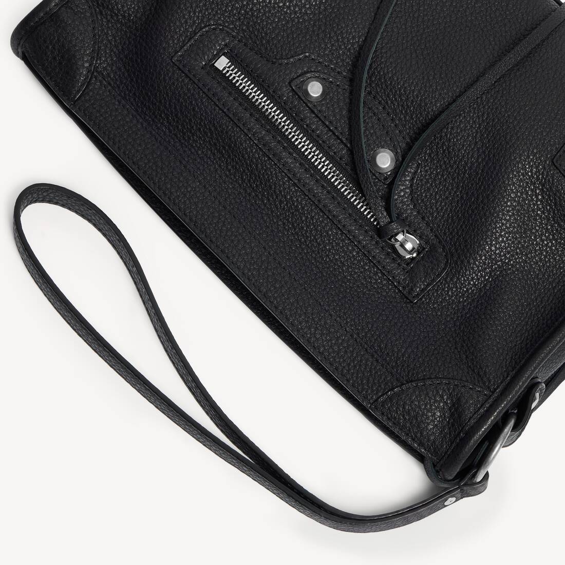 Pochette Triangle Le City Business pour Homme en Noir | Balenciaga France FR - Image 5