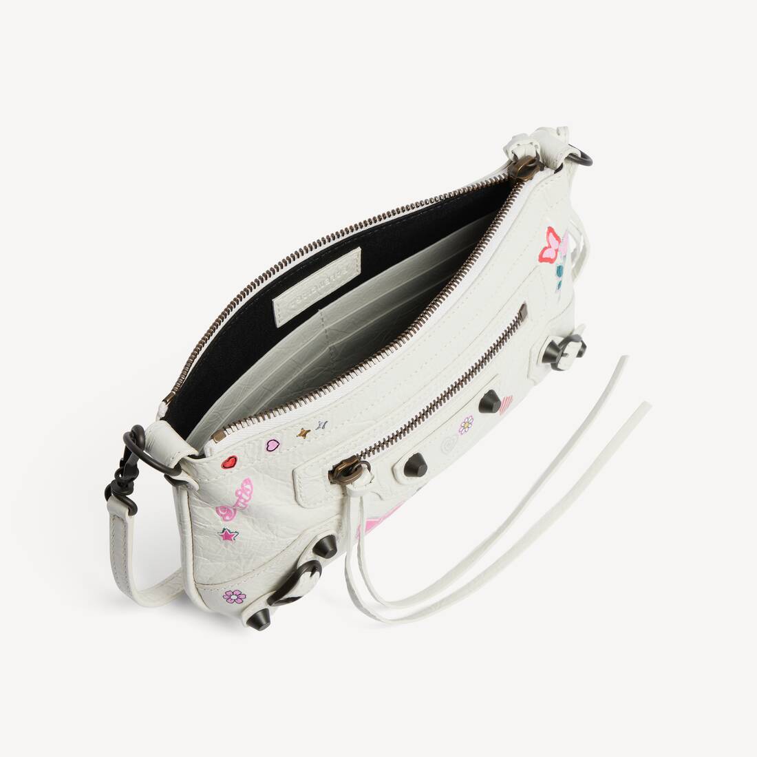 Women's Le City Pouch On Strap in White/multicolor | Balenciaga United Kingdom EN - Image 5