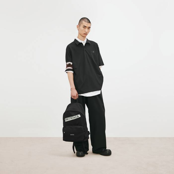 Men's Explorer Backpack in Black - Men | Balenciaga Canada EN - Image 3
