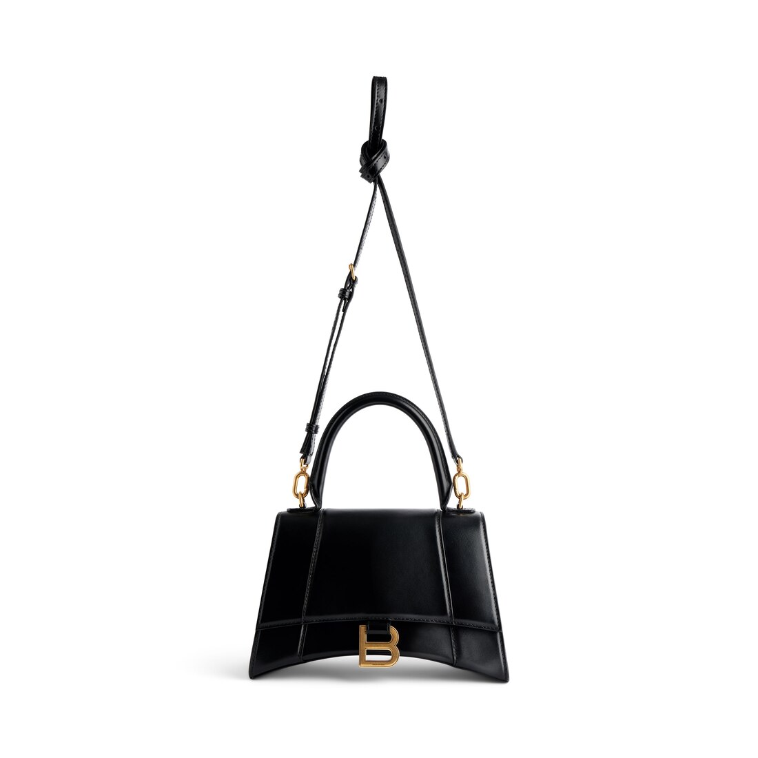 ●送料込●BALENCIAGA●Hourglass small leather handbag Women's Hourglass Handbag Small in Black | Balenciaga US